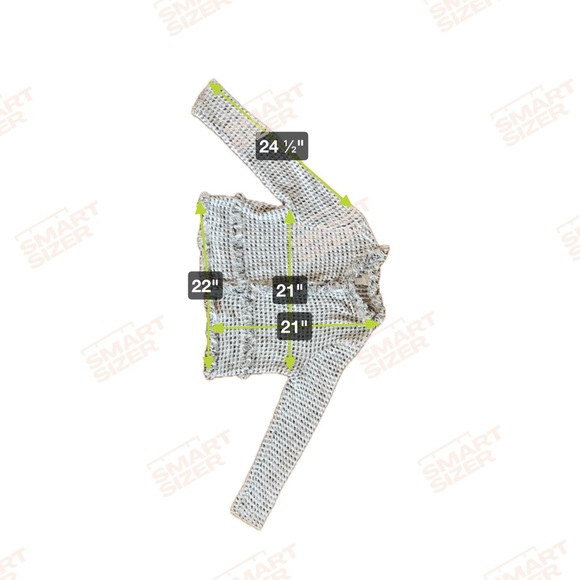 Chico's Black and White Fringed Women's Cardigan - Picture 4 of 4